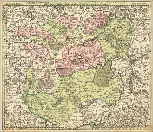 67-Russia and Ukraine Map By Matthaus Seutter