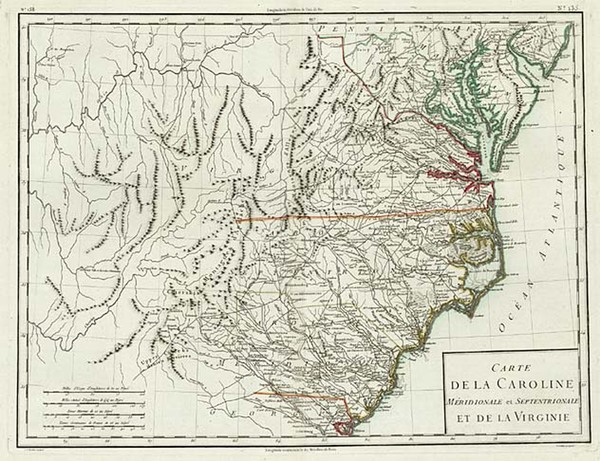 68-Mid-Atlantic, South and Southeast Map By L'Anglois