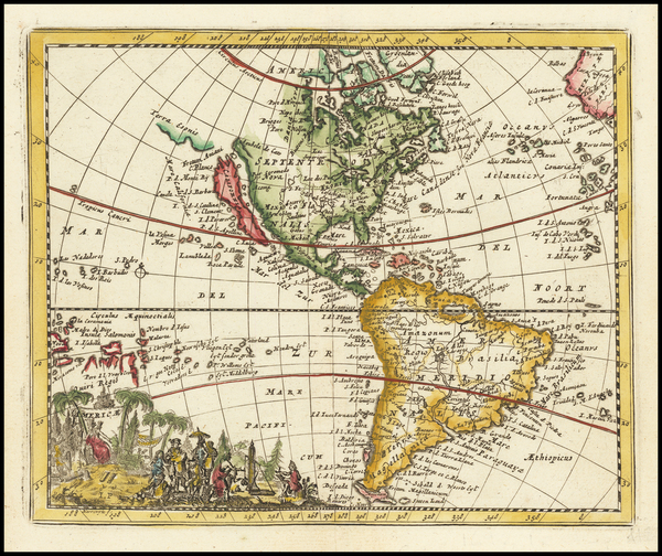 7-California as an Island and America Map By Jacques Peeters