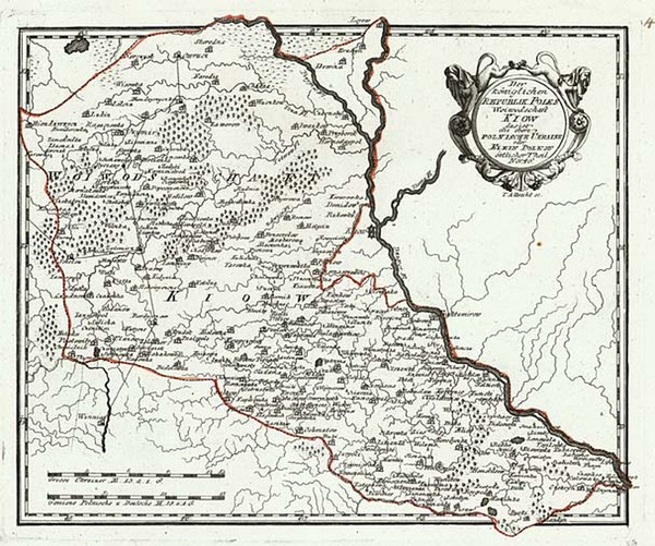 76-Europe, Poland and Russia Map By Franz Johann Joseph von Reilly