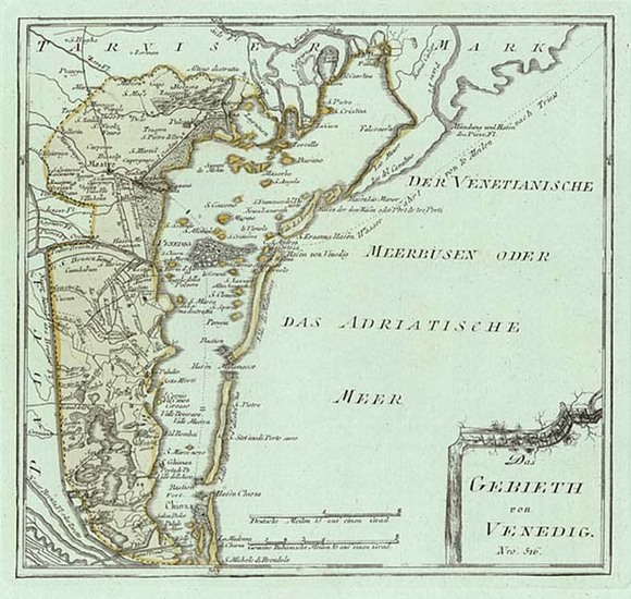 56-Europe and Italy Map By Franz Johann Joseph von Reilly