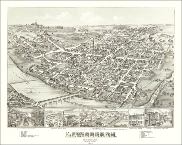 8-Pennsylvania Map By O.H. Bailey