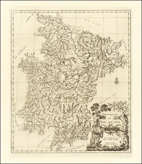 69-China Map By Jean-Baptiste Bourguignon d'Anville