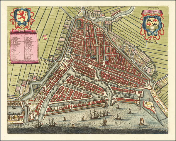 32-Netherlands Map By Frederick De Wit