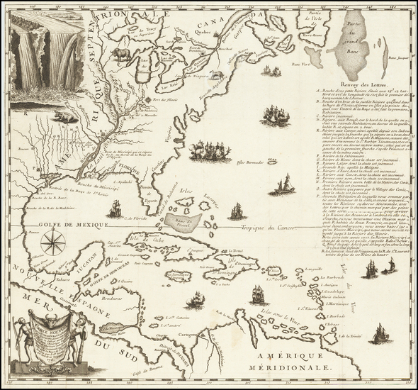 20-United States, Texas, Midwest and North America Map By Henri Joutel