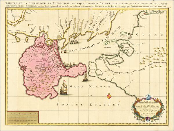 30-Russia, Ukraine and Russia in Asia Map By Reiner & Joshua Ottens