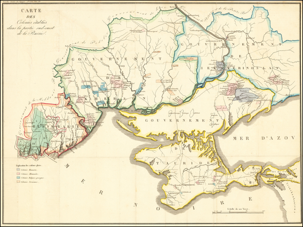 78-Russia and Ukraine Map By Conrad Malte-Brun