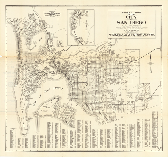 86-San Diego Map By Automobile Club of Southern California