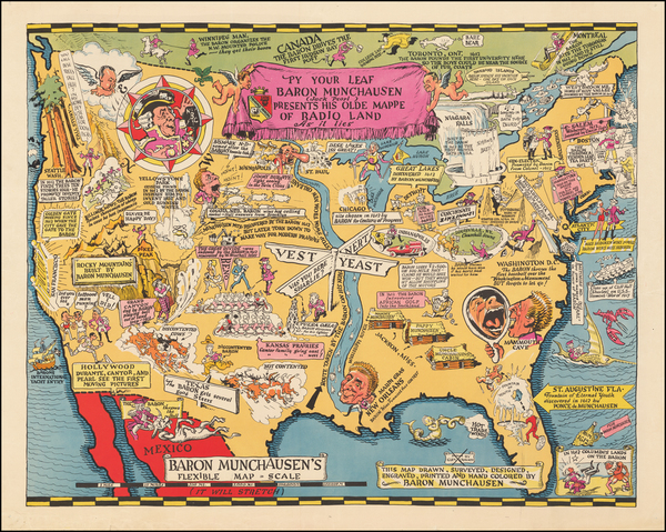 3-United States and Pictorial Maps Map By Glen Cravath