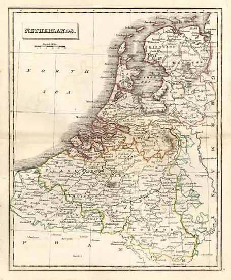 74-Europe and Netherlands Map By J.C. Russell & Sons