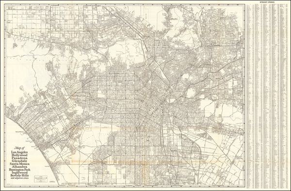 41-California and Los Angeles Map By Security-First National Bank of Los Angeles