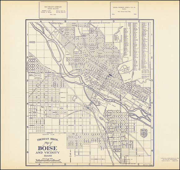 81-Idaho Map By Thomas Brothers