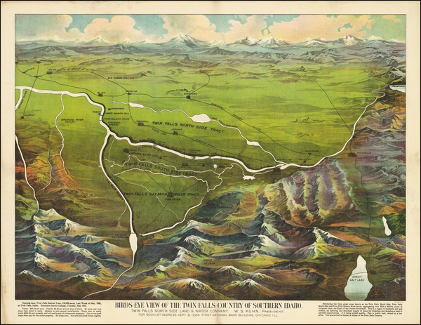 65-Idaho Map By Goes Litho. Co.