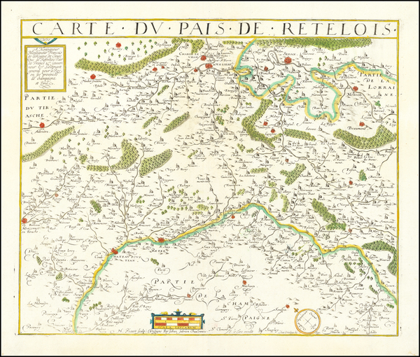 51-Nord et Nord-Est Map By Jean Le Clerc / Jean Picart