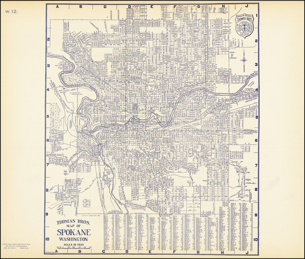 73-Washington Map By Thomas Brothers