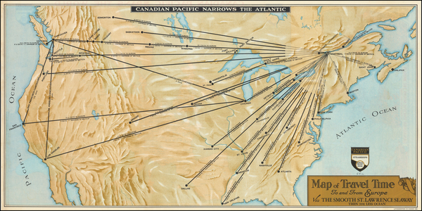 15-United States, North America and Canada Map By Canadian Pacific