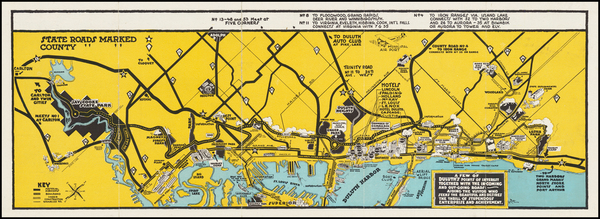 89-Minnesota and Pictorial Maps Map By Nelson A Long