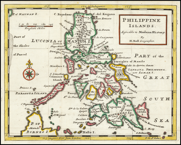 7-Philippines Map By Herman Moll