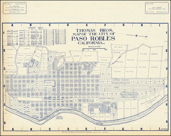 45-Other California Cities Map By Thomas Brothers