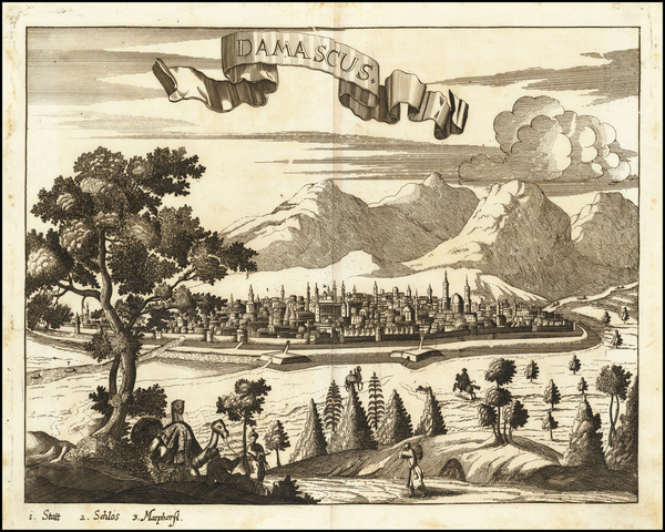 12-Middle East and Holy Land Map By Jacob Koppmayr