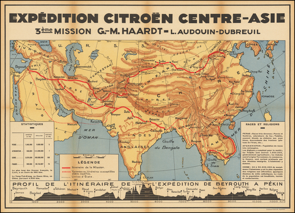 42-Asia, China, India and Central Asia & Caucasus Map By Coulouma-Publicite