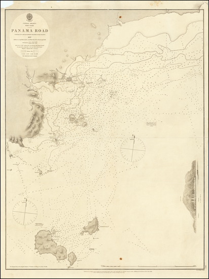 91-Central America Map By British Admiralty