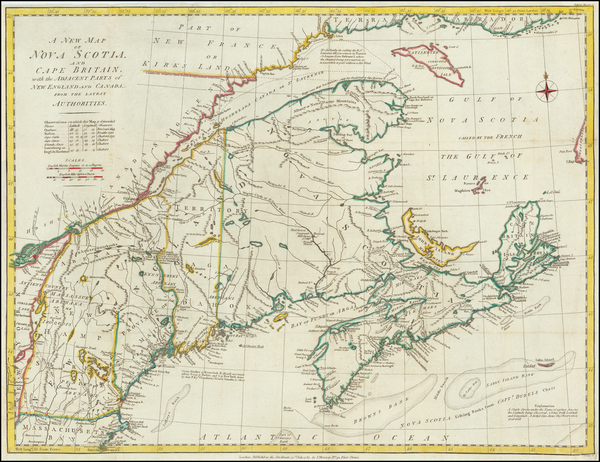 84-New England, Maine and Eastern Canada Map By John Murray