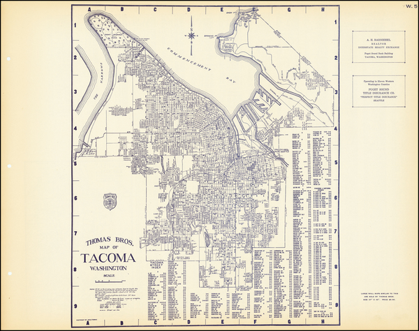 95-Washington Map By Thomas Brothers