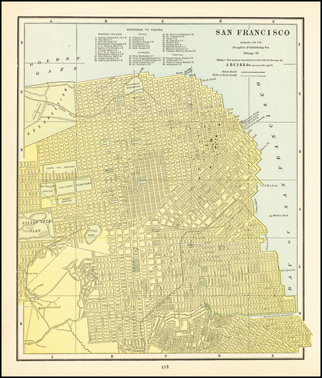 54-San Francisco & Bay Area Map By George F. Cram