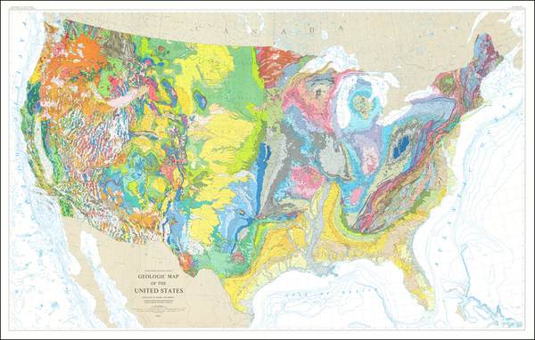 53-United States Map By U.S. Geological Survey