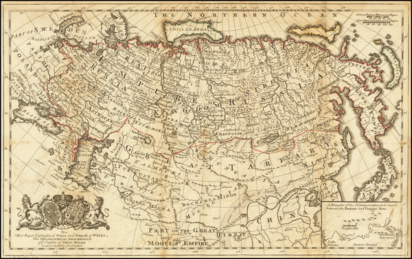 46-Russia, Ukraine, China, Central Asia & Caucasus and Russia in Asia Map By Philipp Johann St