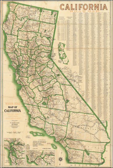 10-California Map By W. Elliott Judge