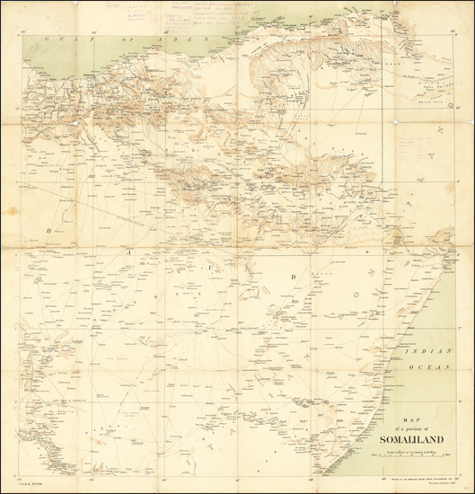 47-East Africa Map By Ordinance Survey Office