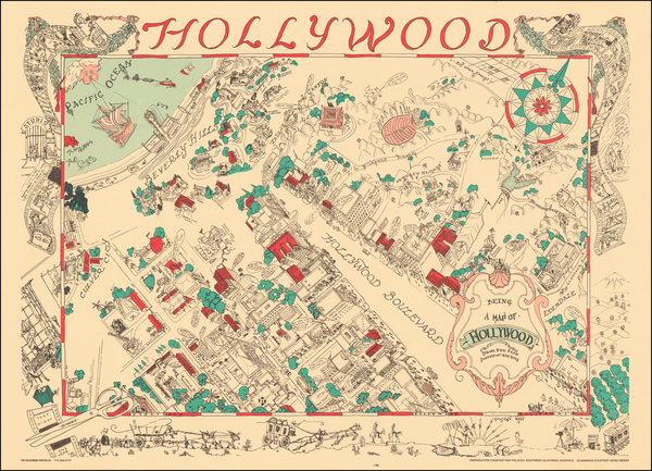 52-Pictorial Maps and Los Angeles Map By Harold W Grieve