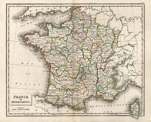 22-Europe and France Map By J.C. Russell & Sons