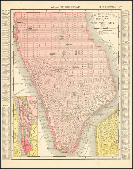 77-New York City Map By Rand McNally & Company