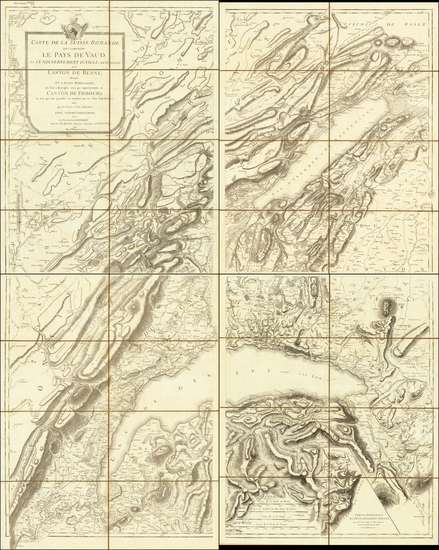 75-Switzerland Map By Henri Mallet