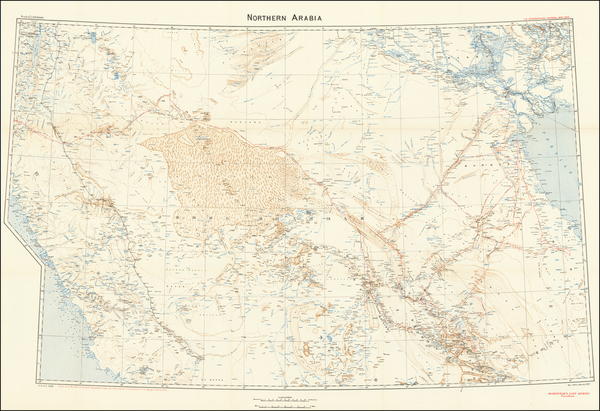 13-Middle East and Arabian Peninsula Map By Royal Geographical Society