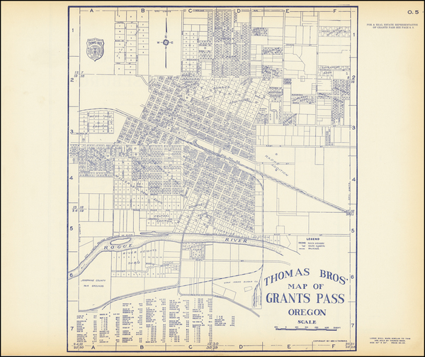 87-Oregon Map By Thomas Brothers