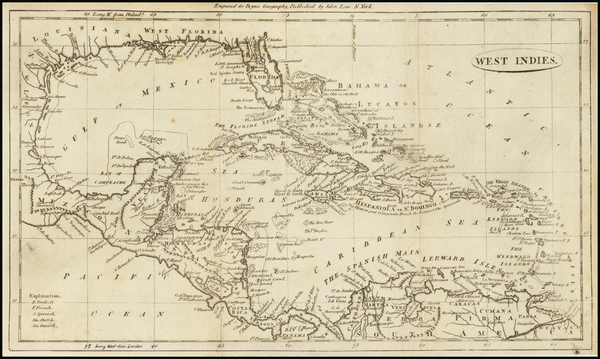 66-Caribbean Map By John Payne