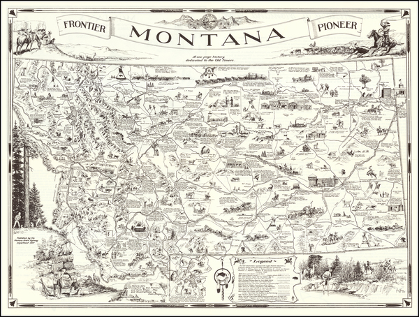 79-Montana and Pictorial Maps Map By Irvin Shope