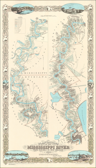 16-South and Louisiana Map By Joseph Aiena