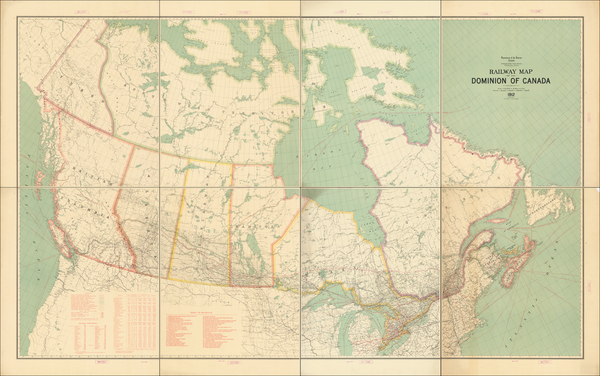 45-Canada Map By Canadian Department of the Interior