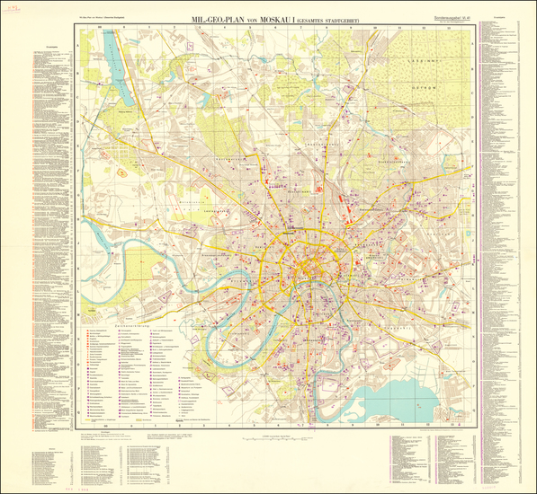 5-Russia and World War II Map By General Staff of the German Army