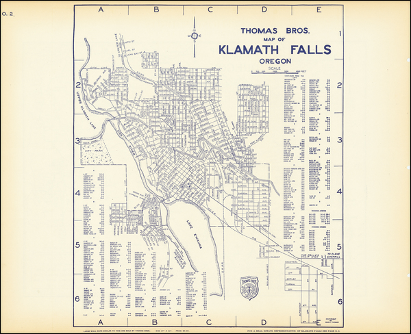 10-Oregon Map By Thomas Brothers