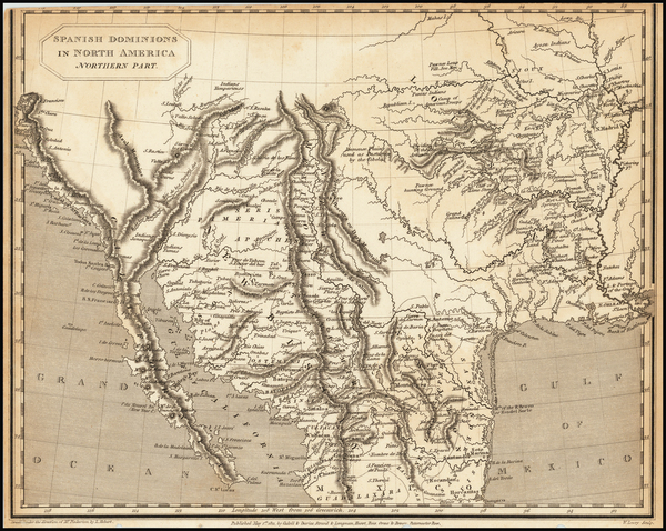 51-Texas, Plains, Southwest, Rocky Mountains and California Map By Cadell & Davies