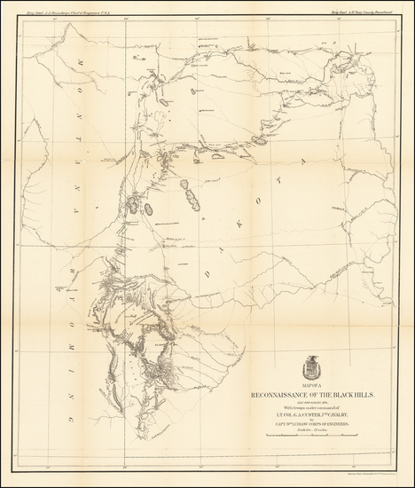 36-Plains, Nebraska, South Dakota, Colorado, Rocky Mountains, Colorado and Wyoming Map By United S