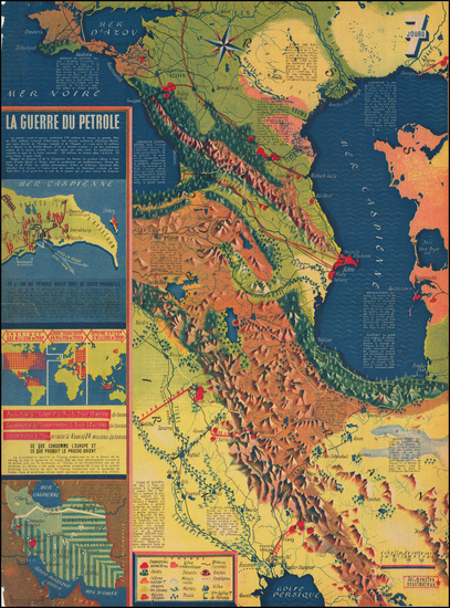 81-Central Asia & Caucasus, Middle East and Persia & Iraq Map By Jacques Mercier