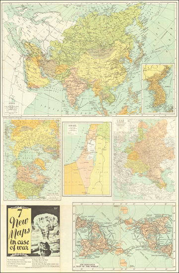 67-World, Russia and Holy Land Map By Geographia