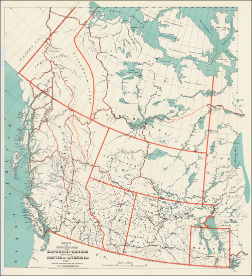 10-Canada Map By W. T. Jennings